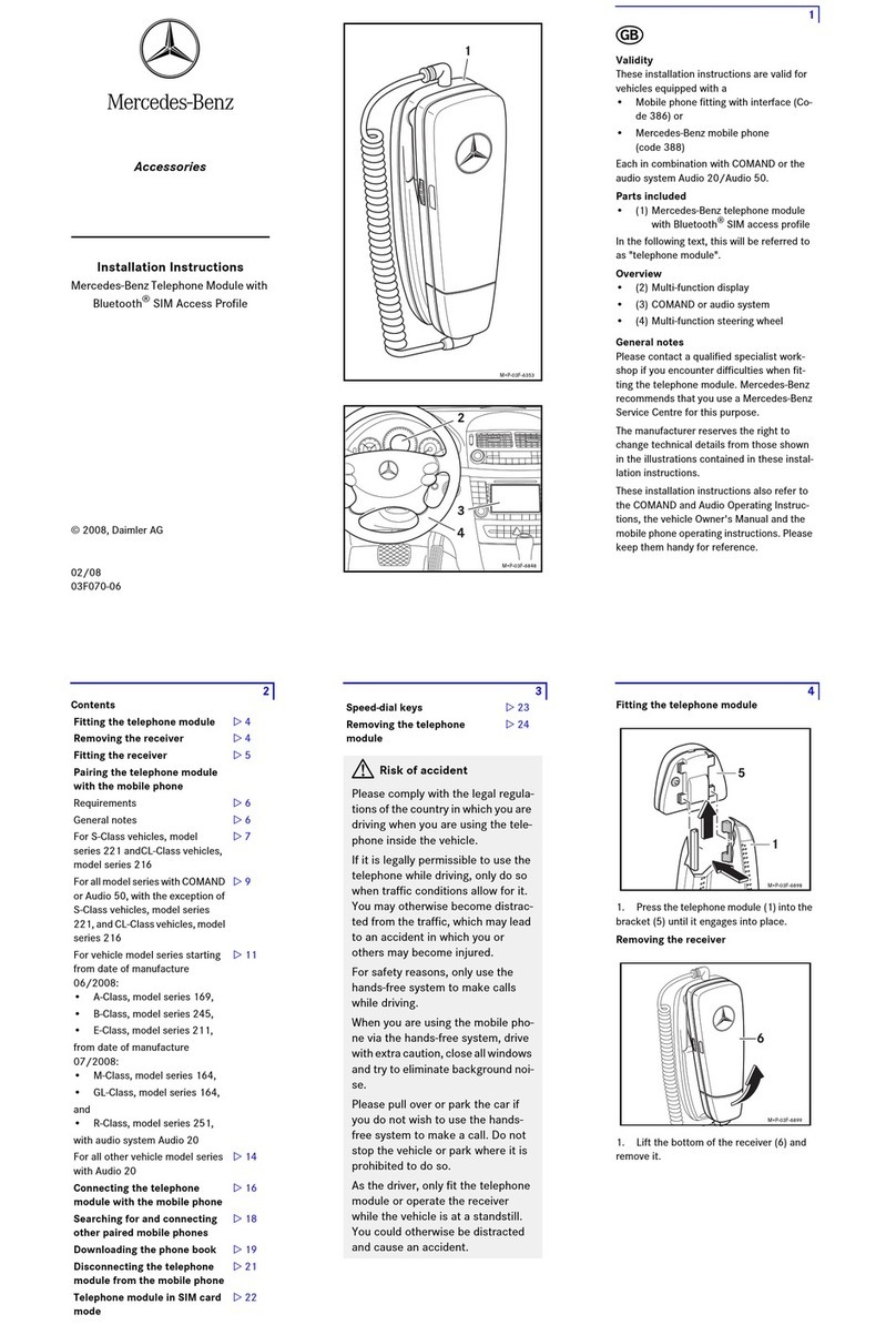 Mercedes-Benz 386 installation instructions