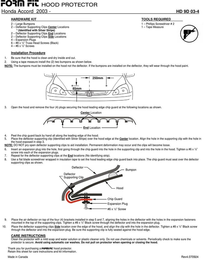 FormFit HD 9D 03-4 quick guide