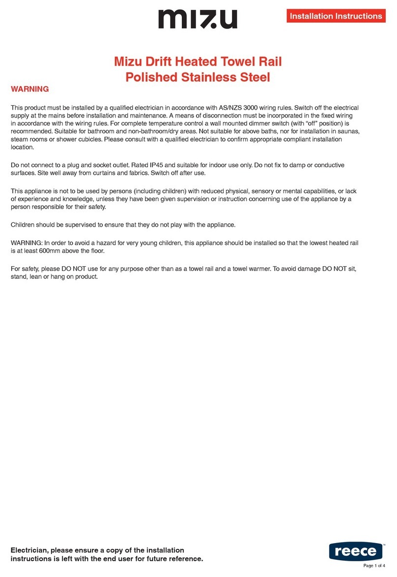 Reece Mizu Drift Series installation instructions