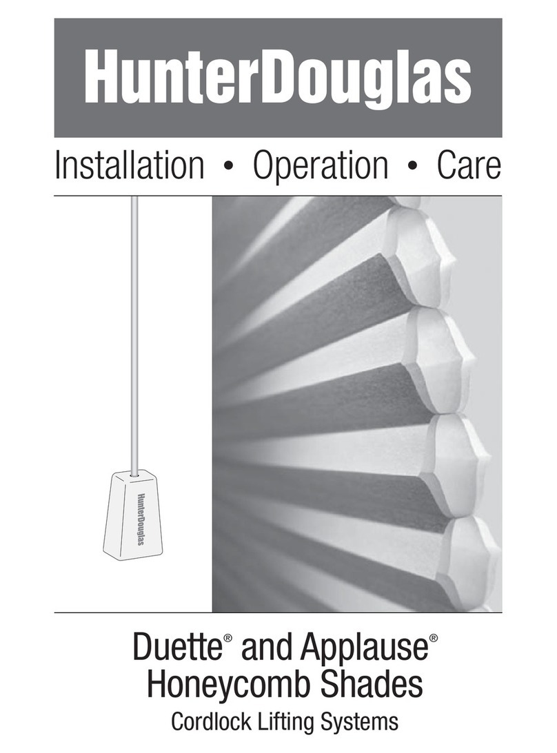 HunterDouglas Duette Parts list manual