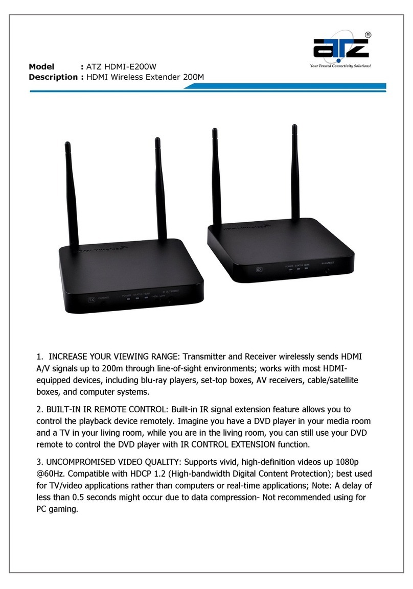 ATZ HDMI-E200W manual