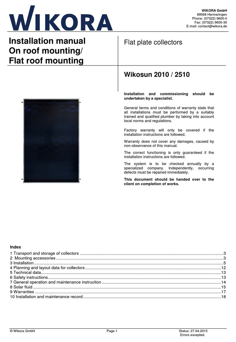 WIKORA Wikosun 2010 installation manual