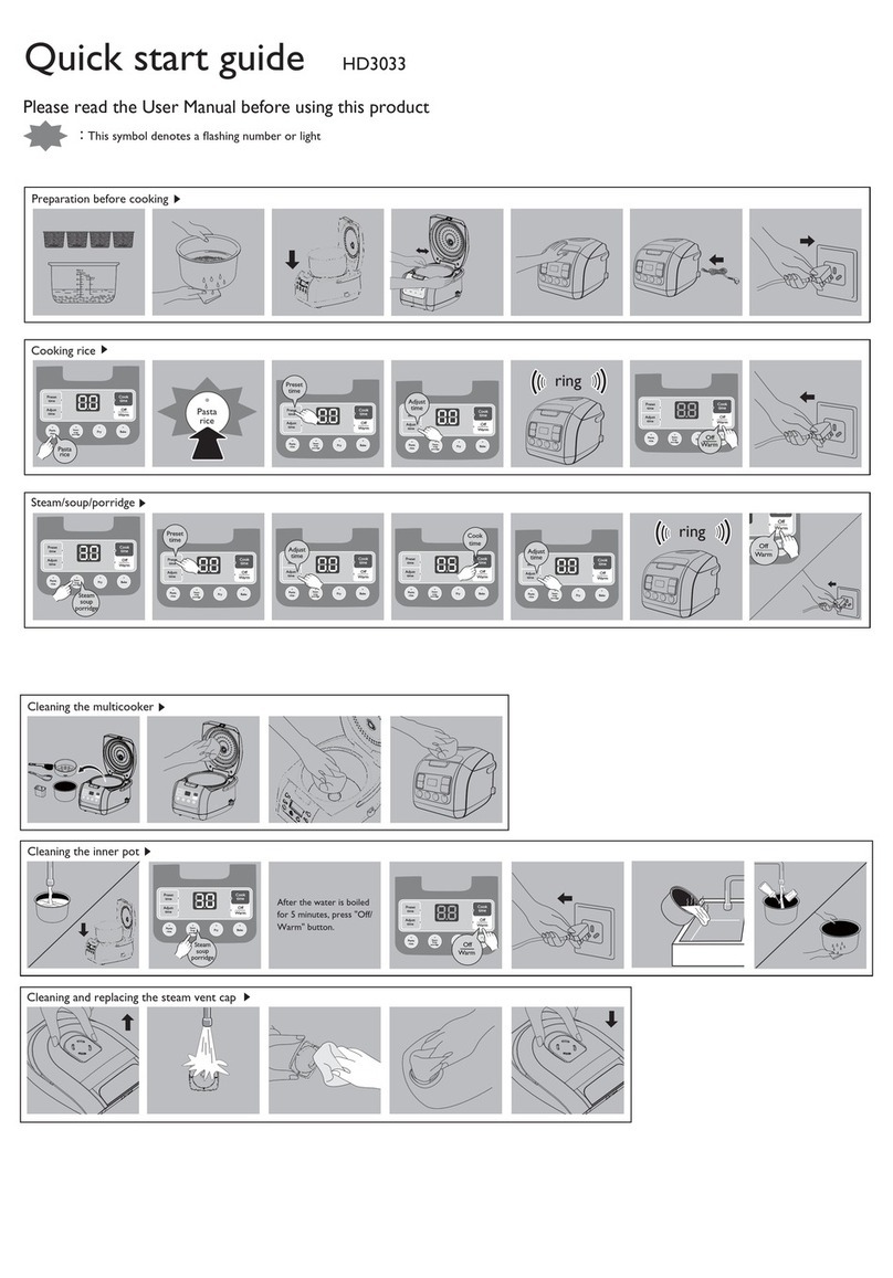 Philips HD3033 quick start guide
