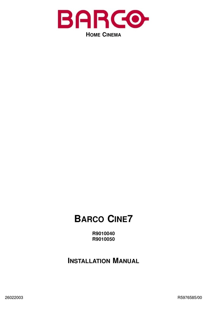 Barco CINE7 R9010040 User manual