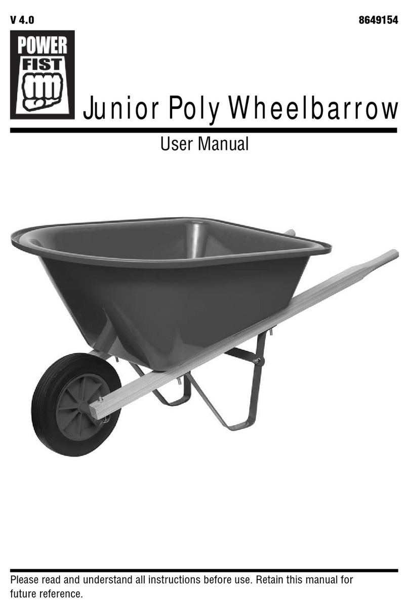 Power Fist Junior Poly Wheelbarrow User manual