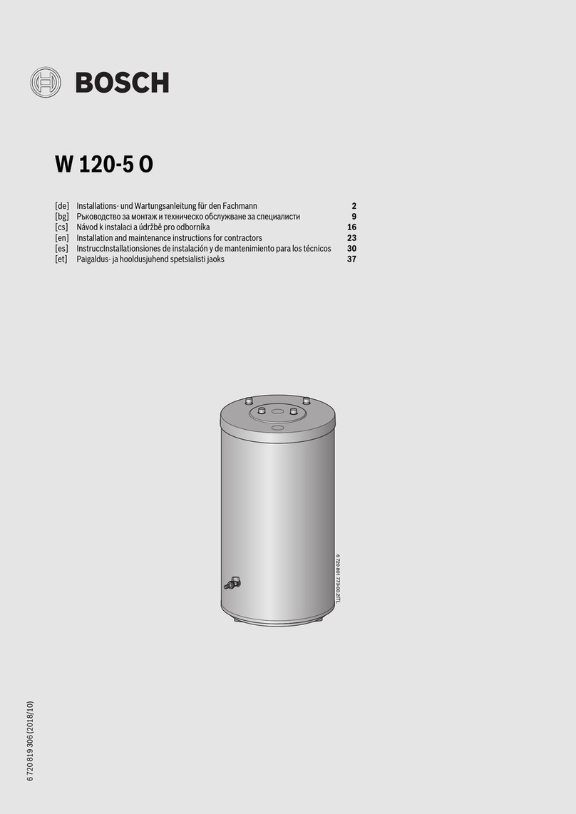 Bosch W 120-5 O1 Instruction Manual