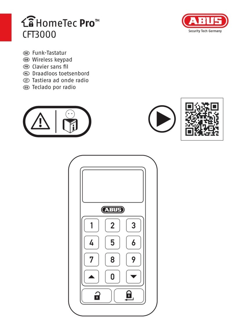 Abus HomeTec Pro CFT3000 manual