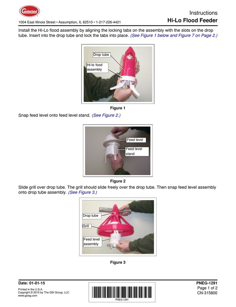 Cumberland Hi-Lo Flood Feeder instructions
