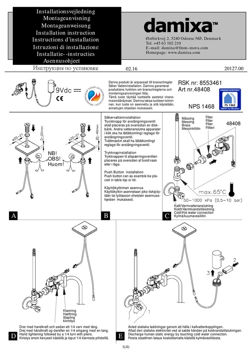 damixa 48408 Installation instruction