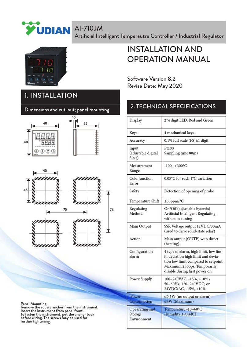 Yudian AI-710JM User manual