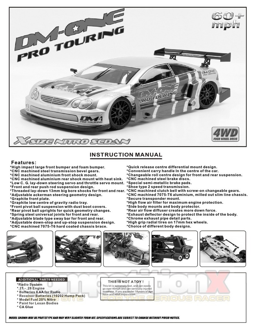 Ofna Racing DM-ONE PRO TOURING X-SIZE NITRO SEDAN User manual