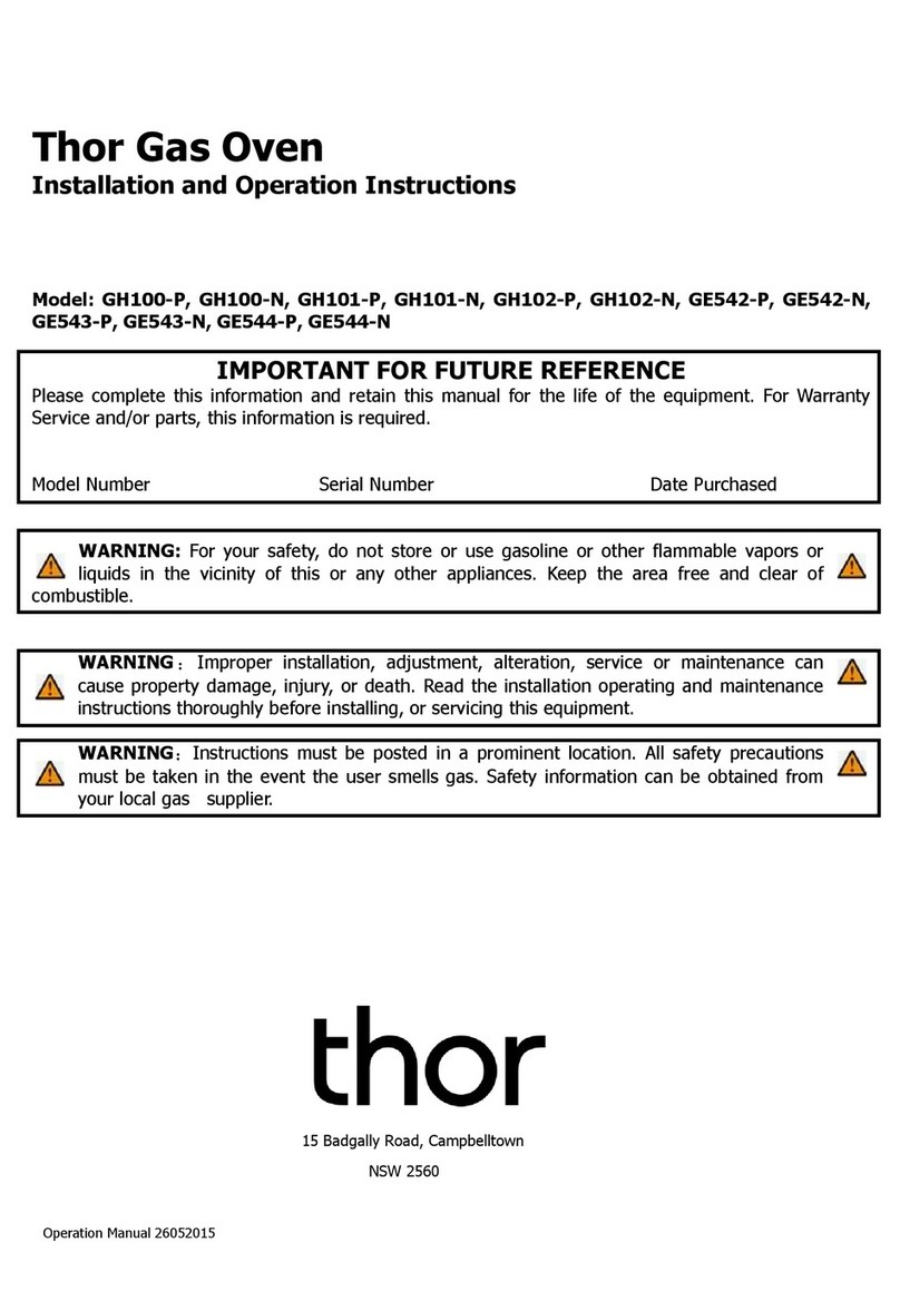 THOR GH100-P Installation and operation instructions THOR GH100-P Installation and operation instructions