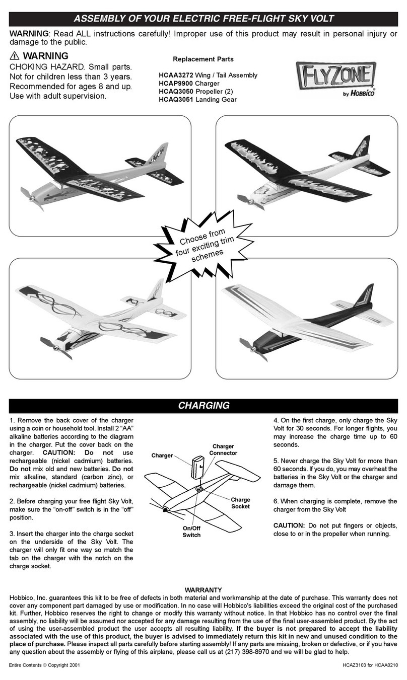 Hobbico FLYZONE SKY VOLT HCAA0210 Assembly