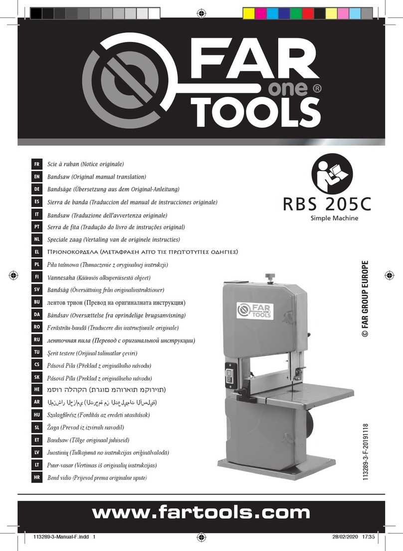 Far Tools One RBS 205C Use and care manual