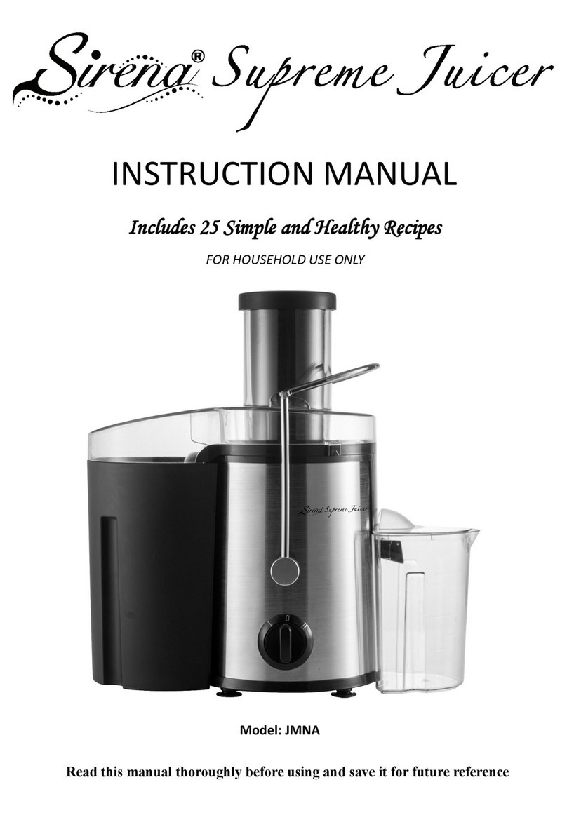 Sirena JMNA instruction manual