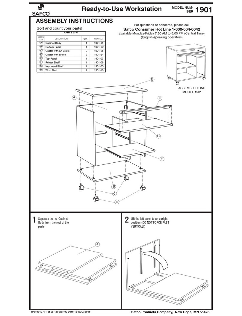 Safco 1901 Assembly instructions
