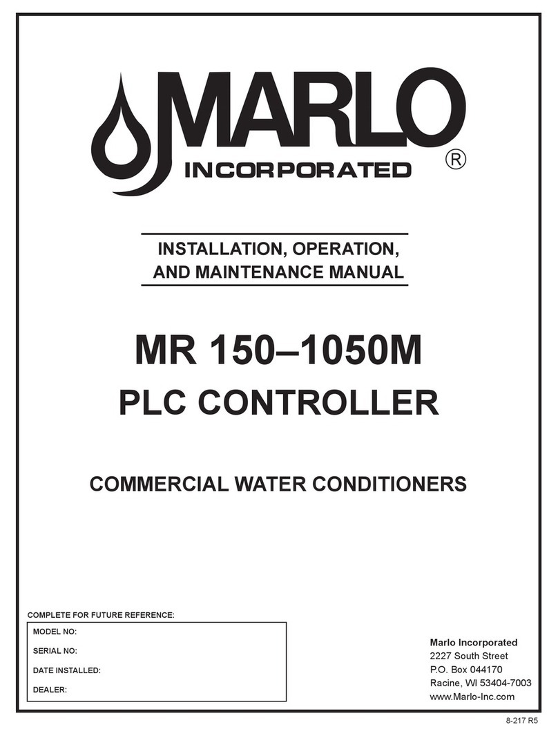 Marlo Incorporated MR Series Installation, operation and maintenance manual Marlo Incorporated MR Series Installation, operation and maintenance manual