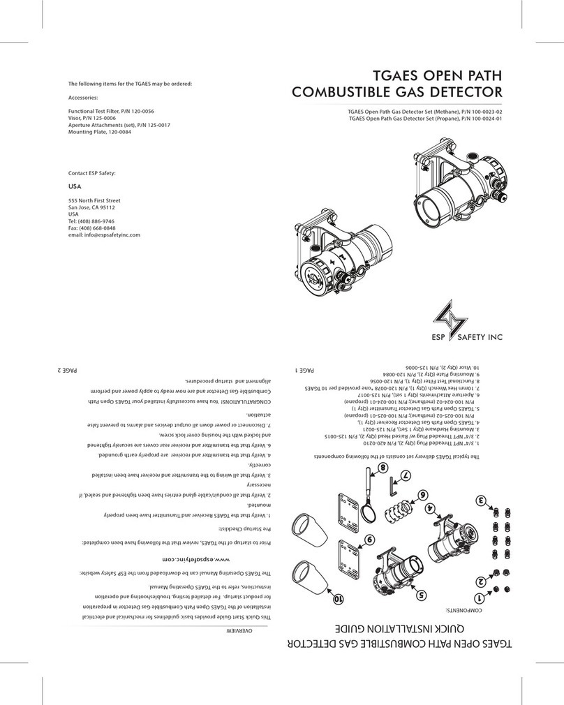 ESP Safety TGAES 100-0023-02 User manual