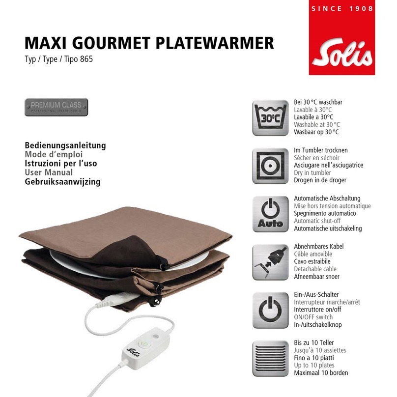 SOLIS MAXI GOURMET 865 User manual