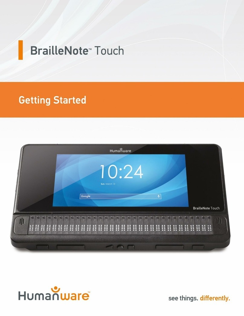 Humanware BrailleNote Touch Getting started