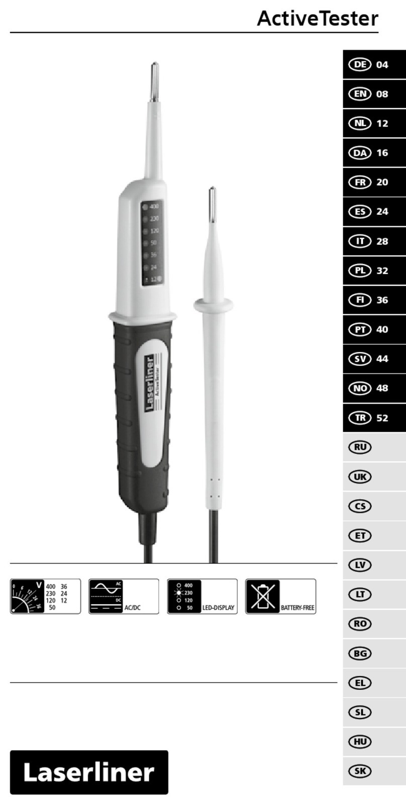 LaserLiner ActiveTester manual