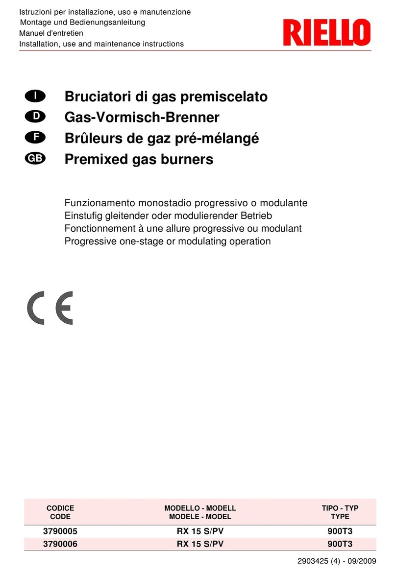 Riello RX 15 S/PV Quick start guide Riello RX 15 S/PV Quick start guide