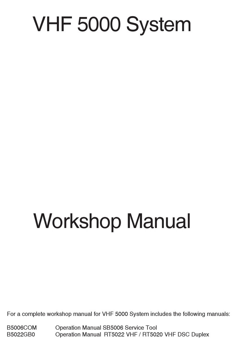 Sailor VHF 5000 Series Workshop manual