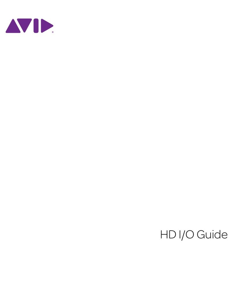 Avid Technology HD I/O User manual Avid Technology HD I/O User manual