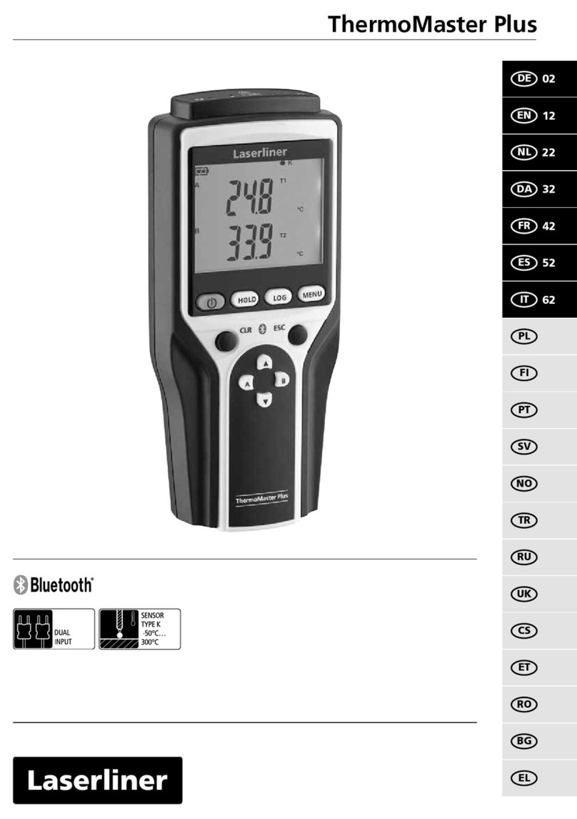 LaserLiner ThermoMaster Plus User manual