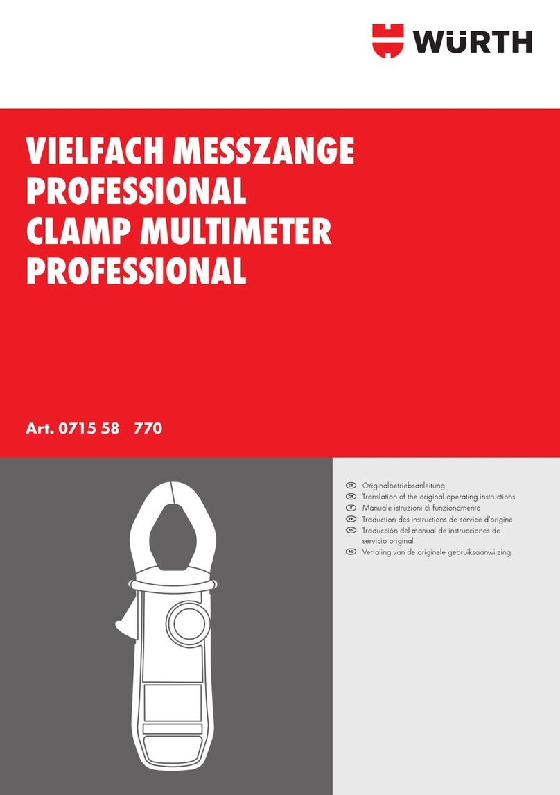 wurth 0715 58 770 Translation of the original operating instructions