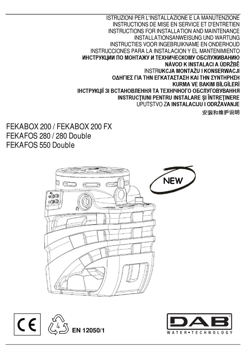 DAB FEKABOX 200 Operating and maintenance manual
