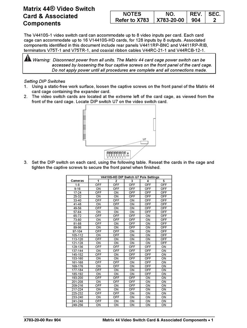 Vicon Matrix 44 V4410S-1 manual