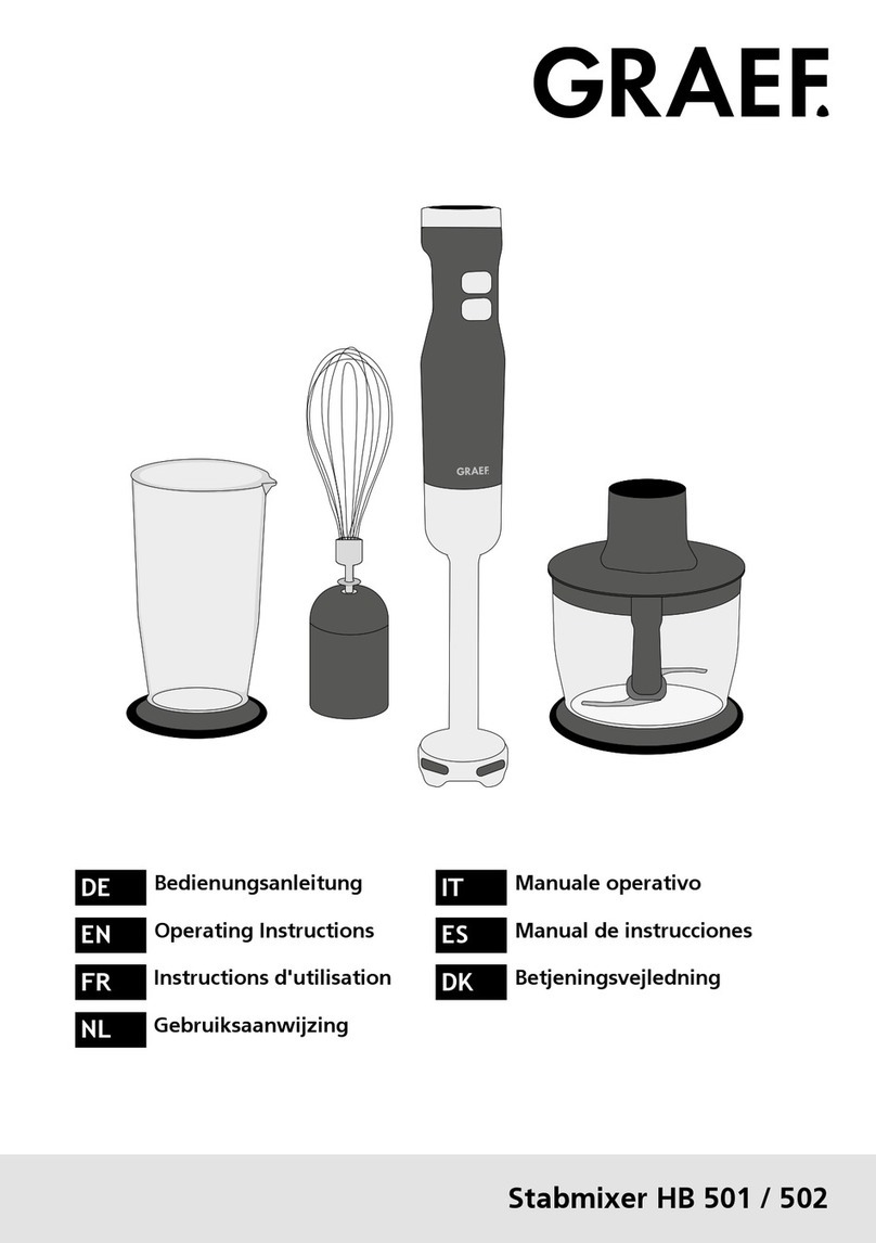 Graef HB 501 operating instructions