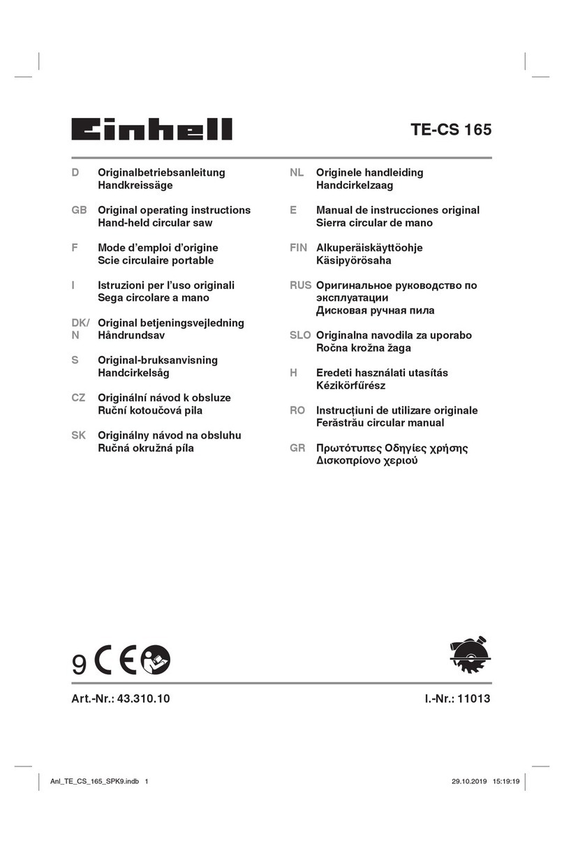 EINHELL TE-CS 165 User manual