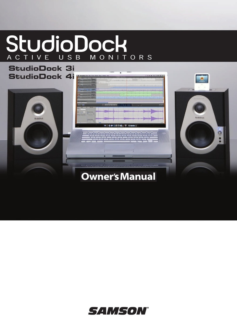 Samson StudioDock Series owner's manual