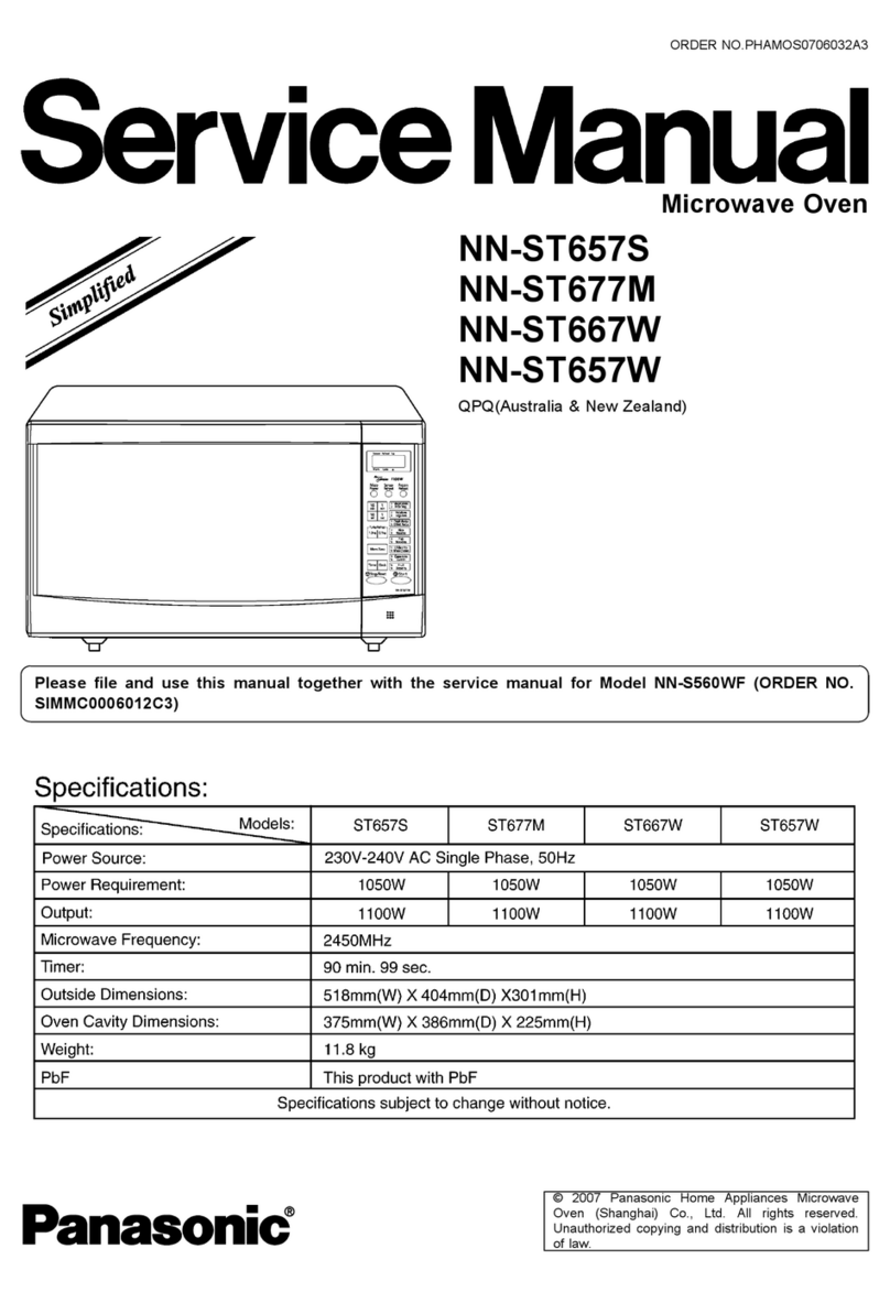 Panasonic NN-ST657S User manual