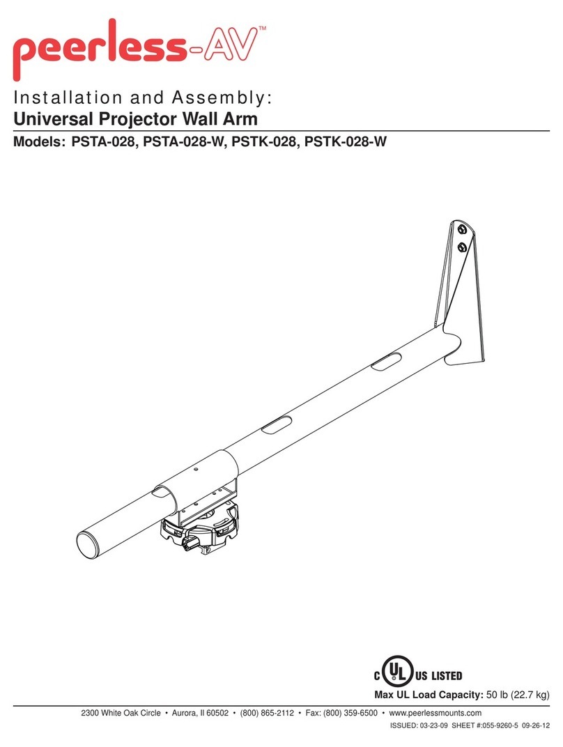 peerless-AV PSTA-028 Installation and assembly