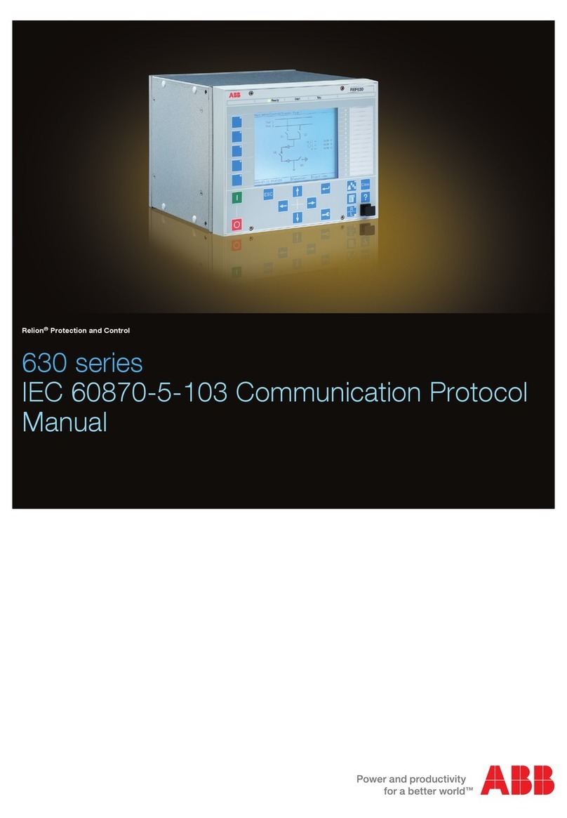ABB Relion 630 Series User manual