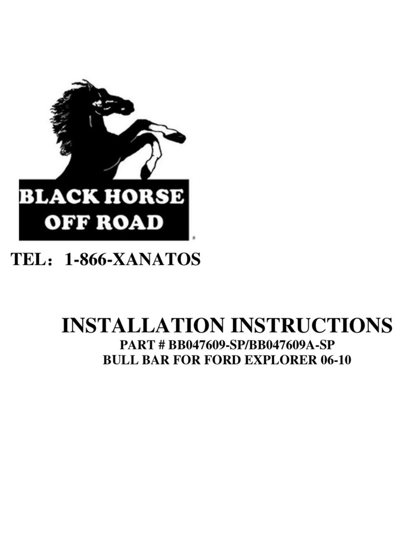 Black Horse Off Road BB047609-SP installation instructions