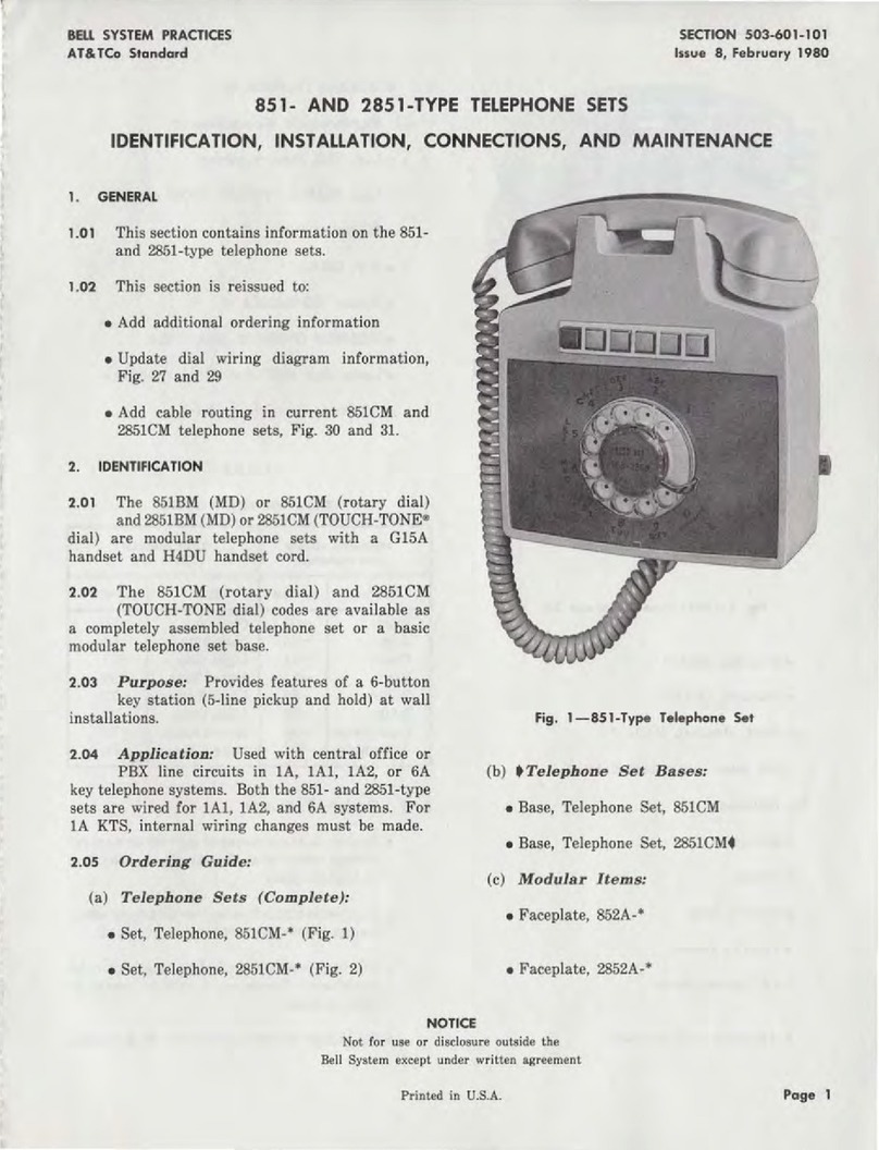 Bell System Practices 851 Guide