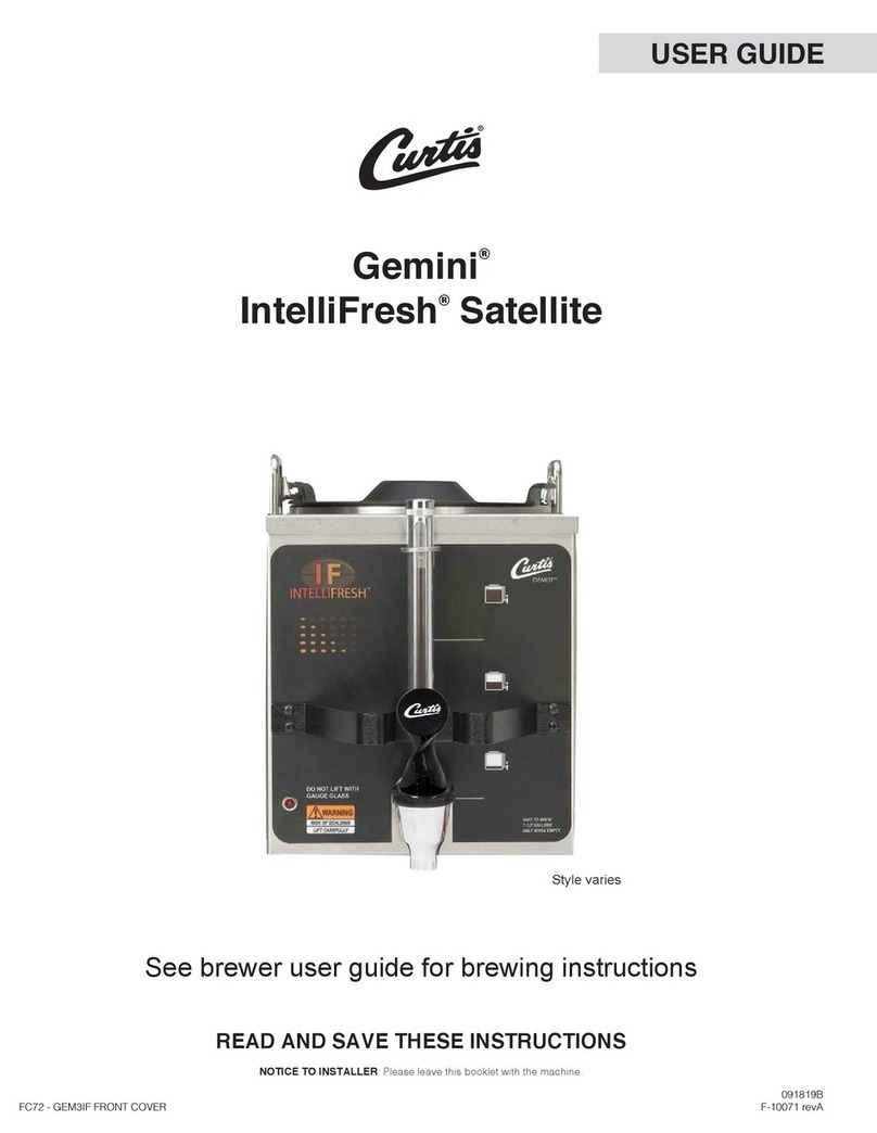 Curtis Gemini IntelliFresh Satellite User manual