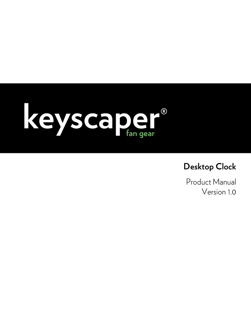 Keyscaper Desktop Clock product manual