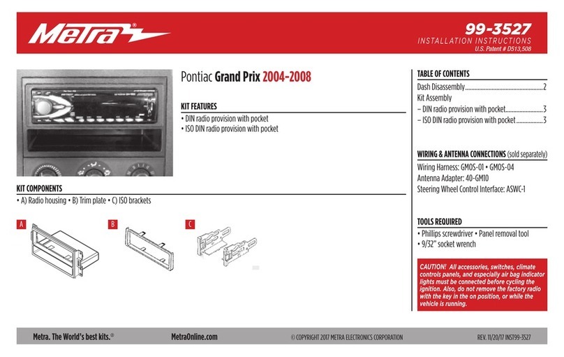 Metra Electronics 99-3527 User manual