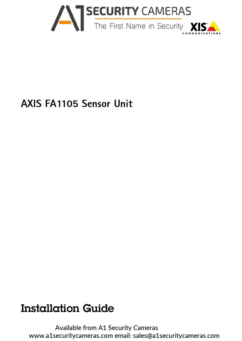 A1 Security Cameras AXIS FA1105 User manual