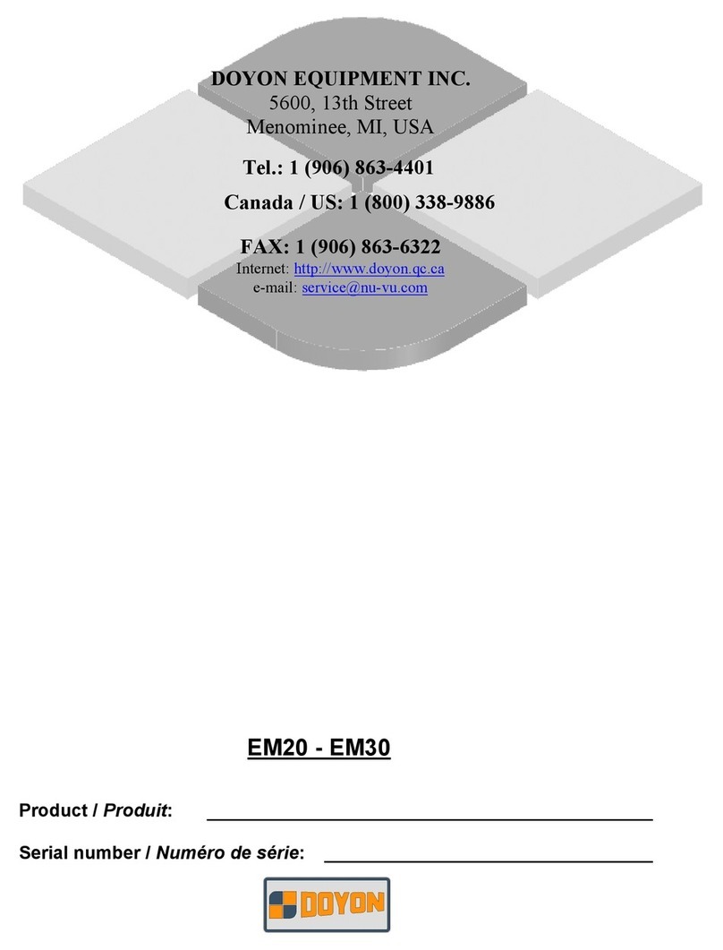 Doyon EM Series user manual