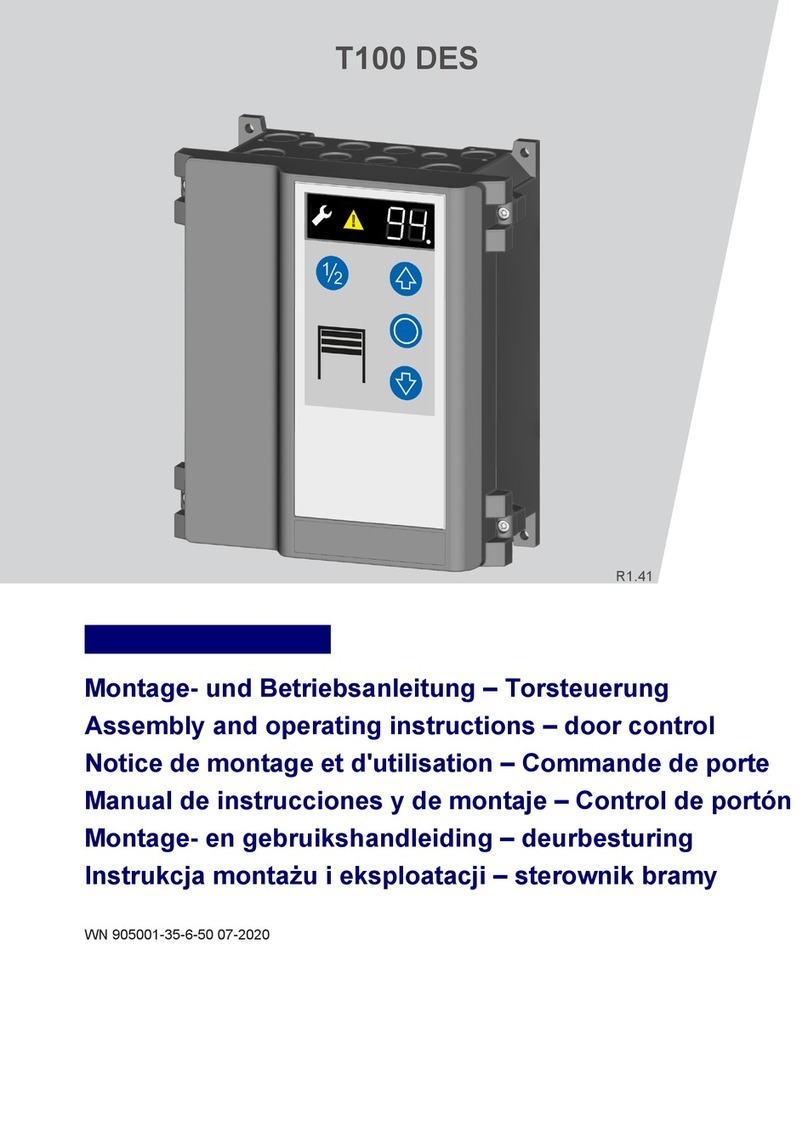 Tormatic T 100 DES User manual