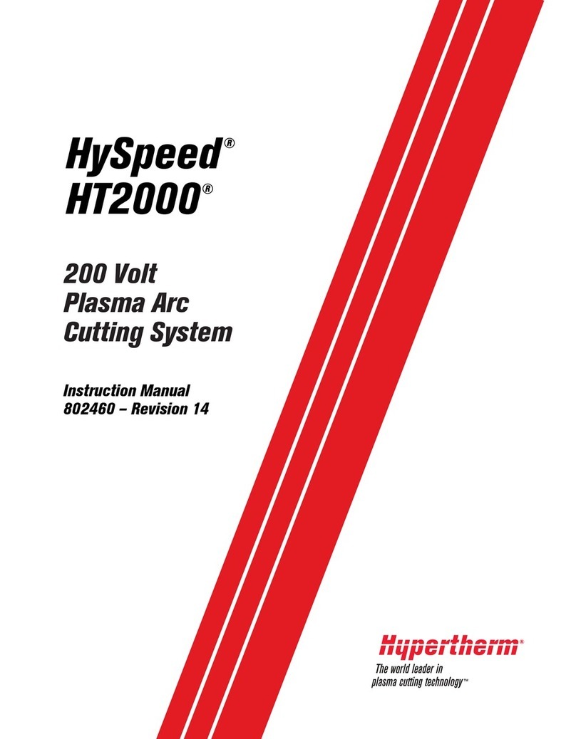Hypertherm HT2000 User manual Hypertherm HT2000 User manual