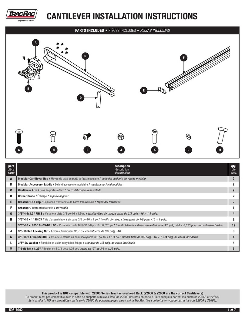 TracRac CANTILEVER installation instructions
