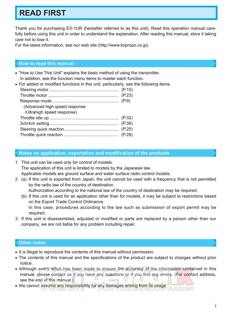 Ko Propo EX-1UR Operation manual