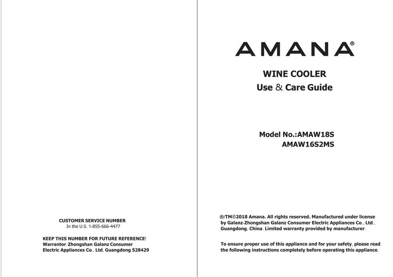 Amana AMAW18S Use & care guide